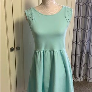 Sundress mint/sea blue with studded shoulders